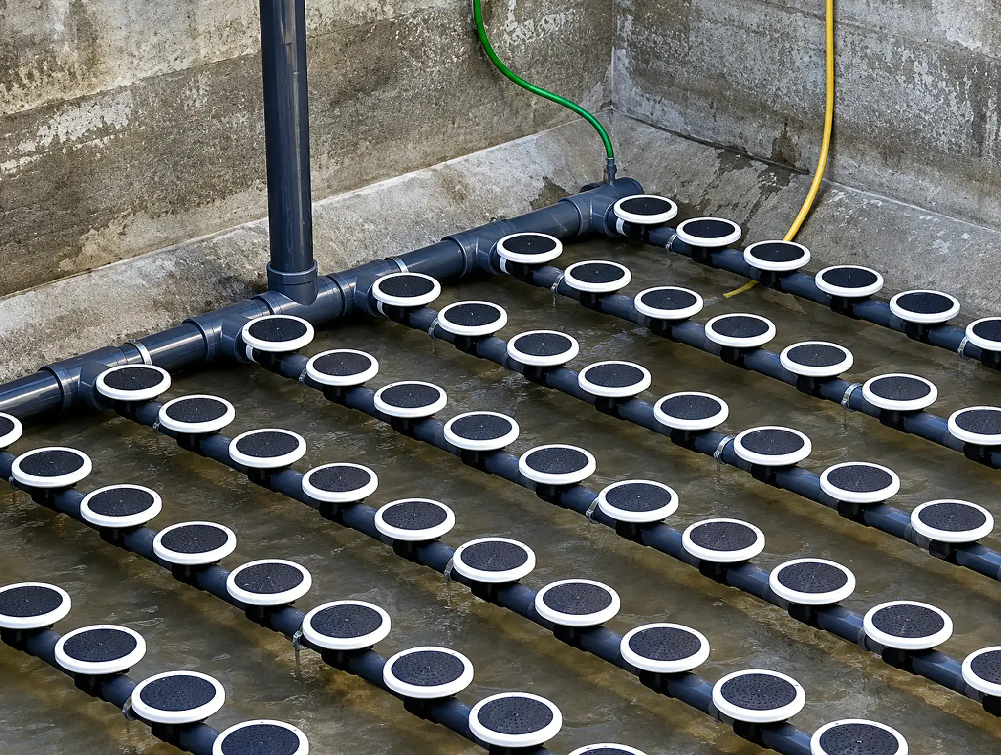 Industrial aeration basin equipment used in wastewater treatment